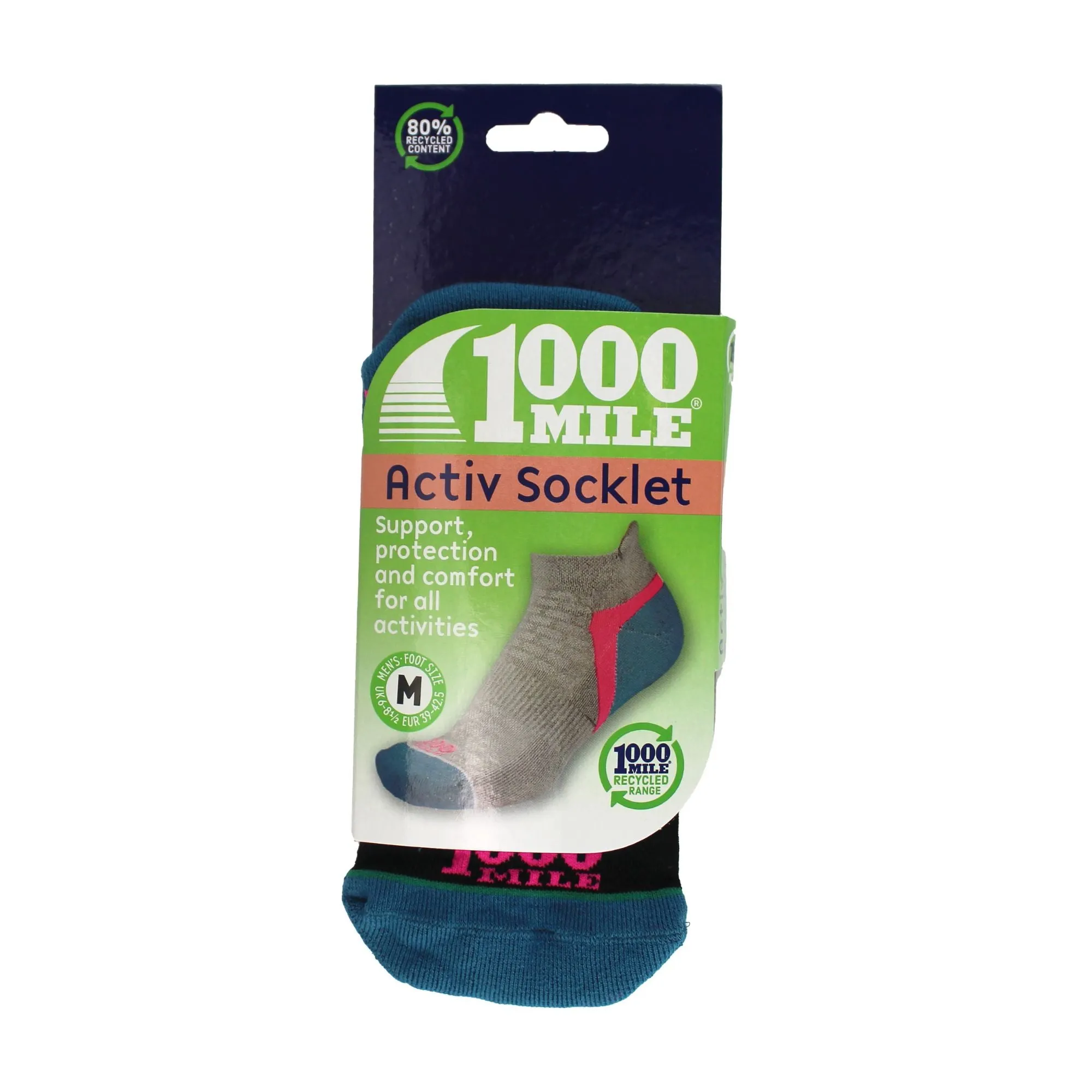 1 Pack Mens Active Low Cut Repreve Socks