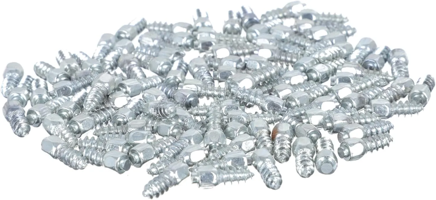 100pcs Tire Studs for Car Bike Anti-slip Screw Studs Low Ground Pressure and Easy to Install
