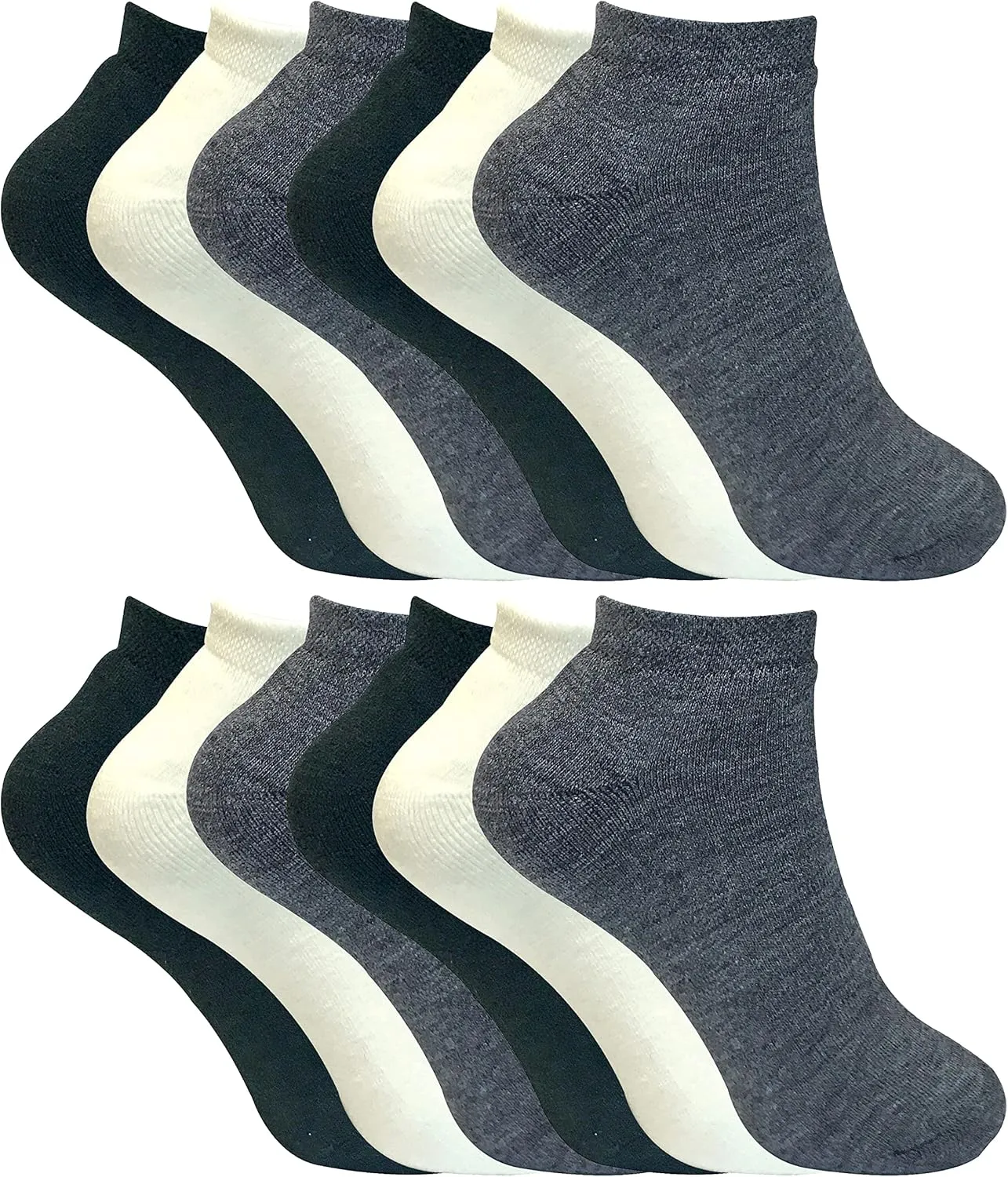 12 Pair Womens Winter Ankle Thick Thermal Sneaker Socks