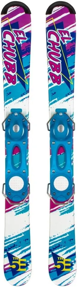 5th Element El Chubb 99 cm Ski Blades, Ski Boards, Snow Blades for All Ages with Adjustable Bindings -Twin Tip Freestyle Mini Skis Short Skis - for Tricks