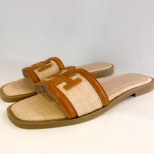 Abia Tan Textured Sandal