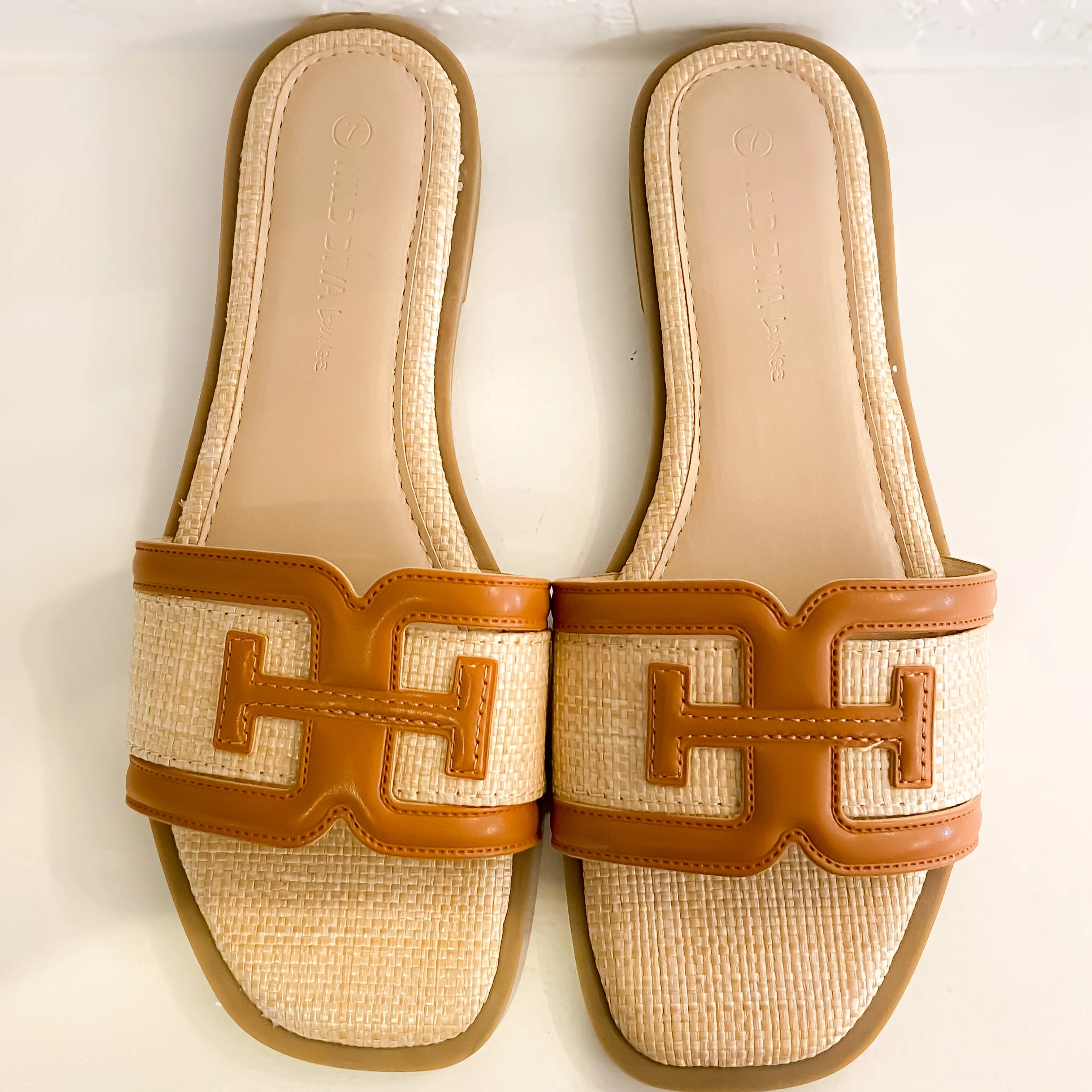 Abia Tan Textured Sandal