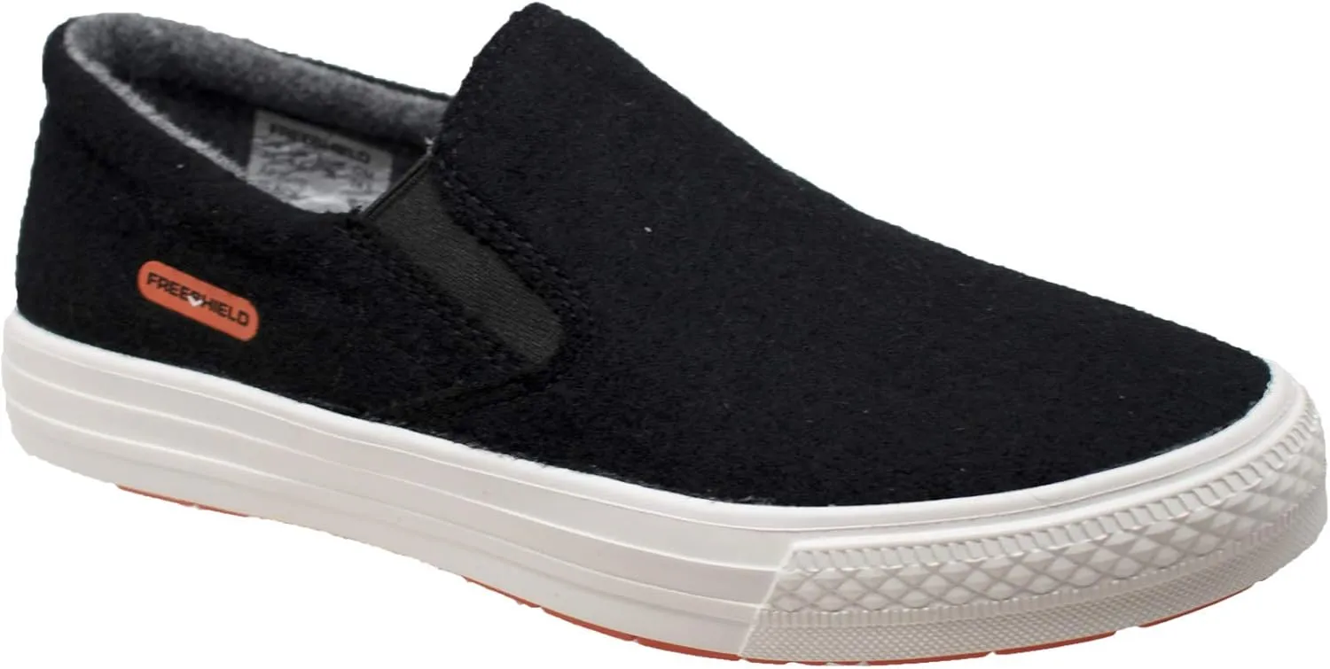 Ad Tec Women's Slip On Canvas Sneaker Low Top Casual Walking Shoes, Lightweight Breathable Wicking Fabric Flat Classic Footwear