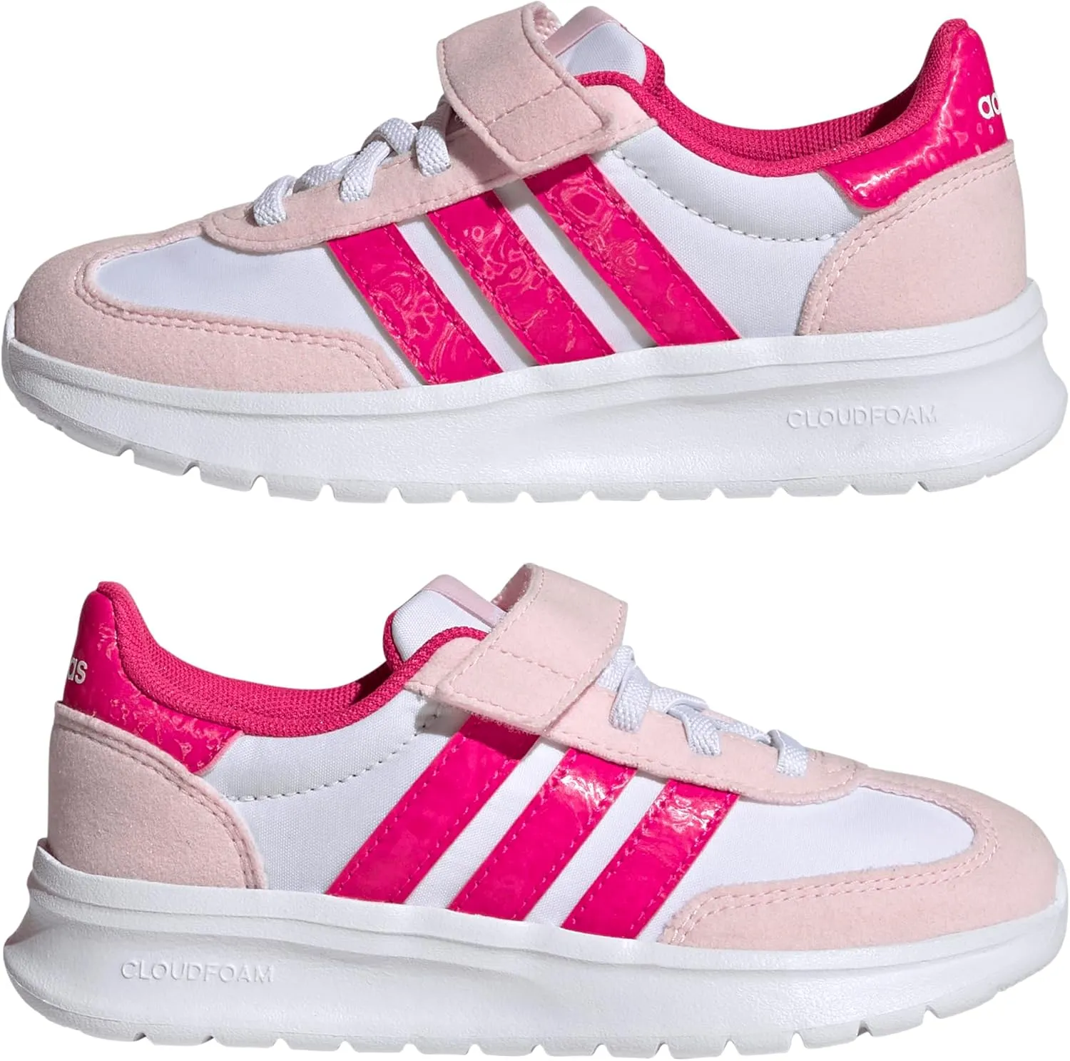 adidas Unisex-Child Run 70s 2.0 Elastic Lace & Strap Sneaker