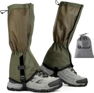 Adjustable Snake Gaiters for Men Women,Snow Boot Guard Gators,Shoe Gaiters,Waterproof Hiking Gaiters for Hunting,Running,Snow,Mountain Climbing,Yard Work