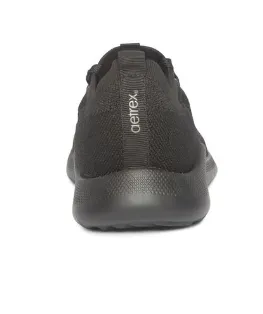 Aetrex Black with Black Trim Carly Arch Support Ladies Sneakers AS110-BLACK