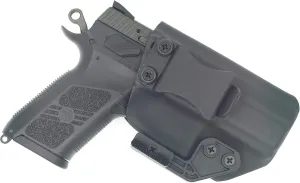 AIWB Series - Compatible with CZ P07 Kydex Appendix Inside Waistband Concealed Carry Holster Made in USA by Fast Draw USA (Black - Right Hand)