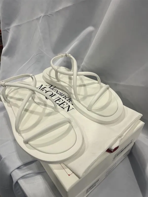 Alexander McQueen Strappy Leather Sandal
