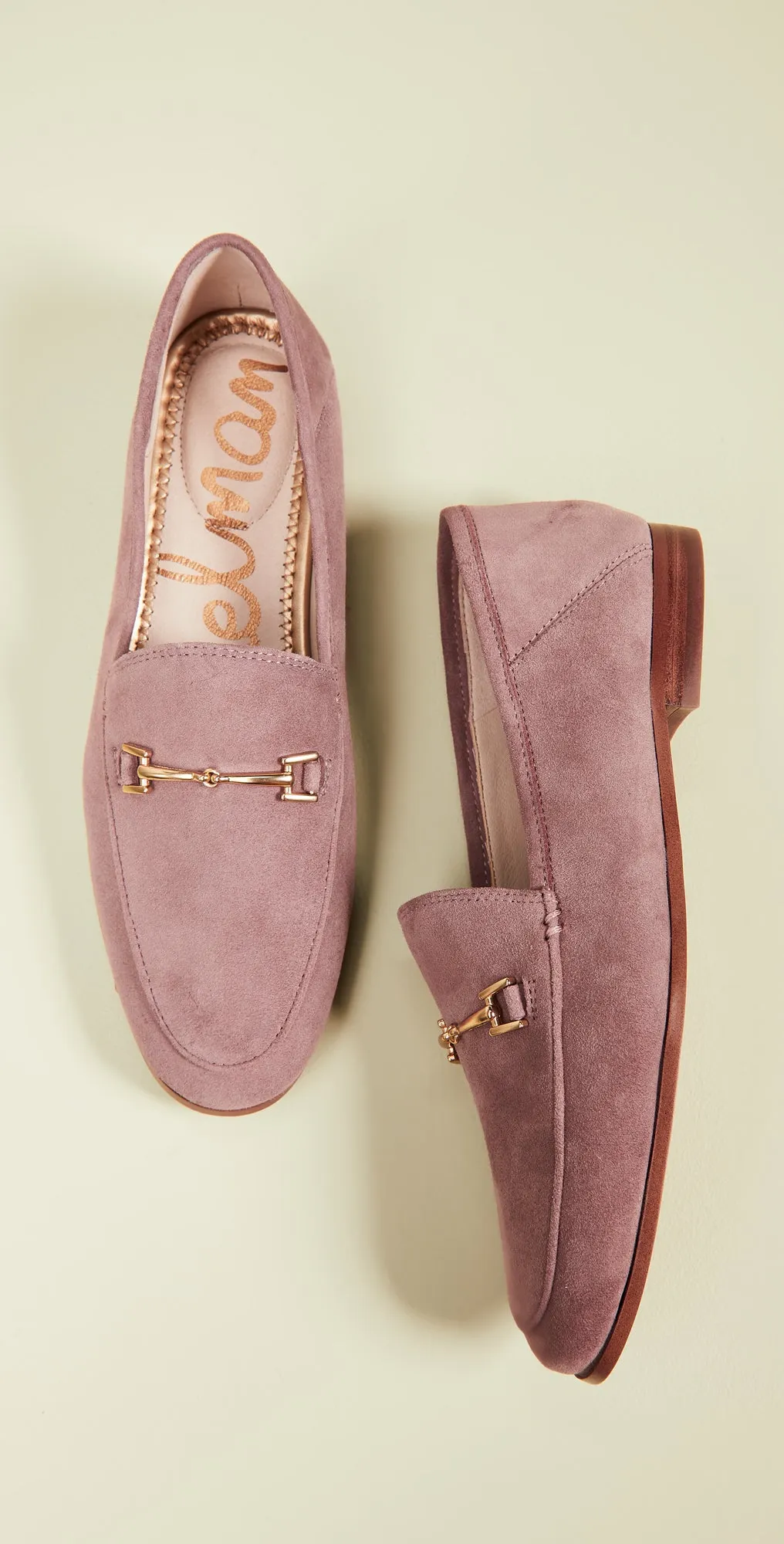 Almond Sam Classic Loafer Refined Slip-on DUSTY Loraine ROSE Durable materials Edelman Toe