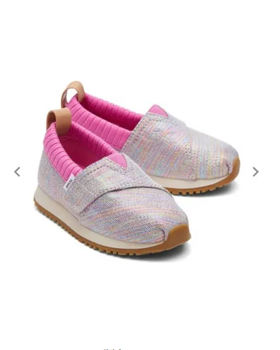 Alpargata Pink Multi Twill Glimmer Sneaker
