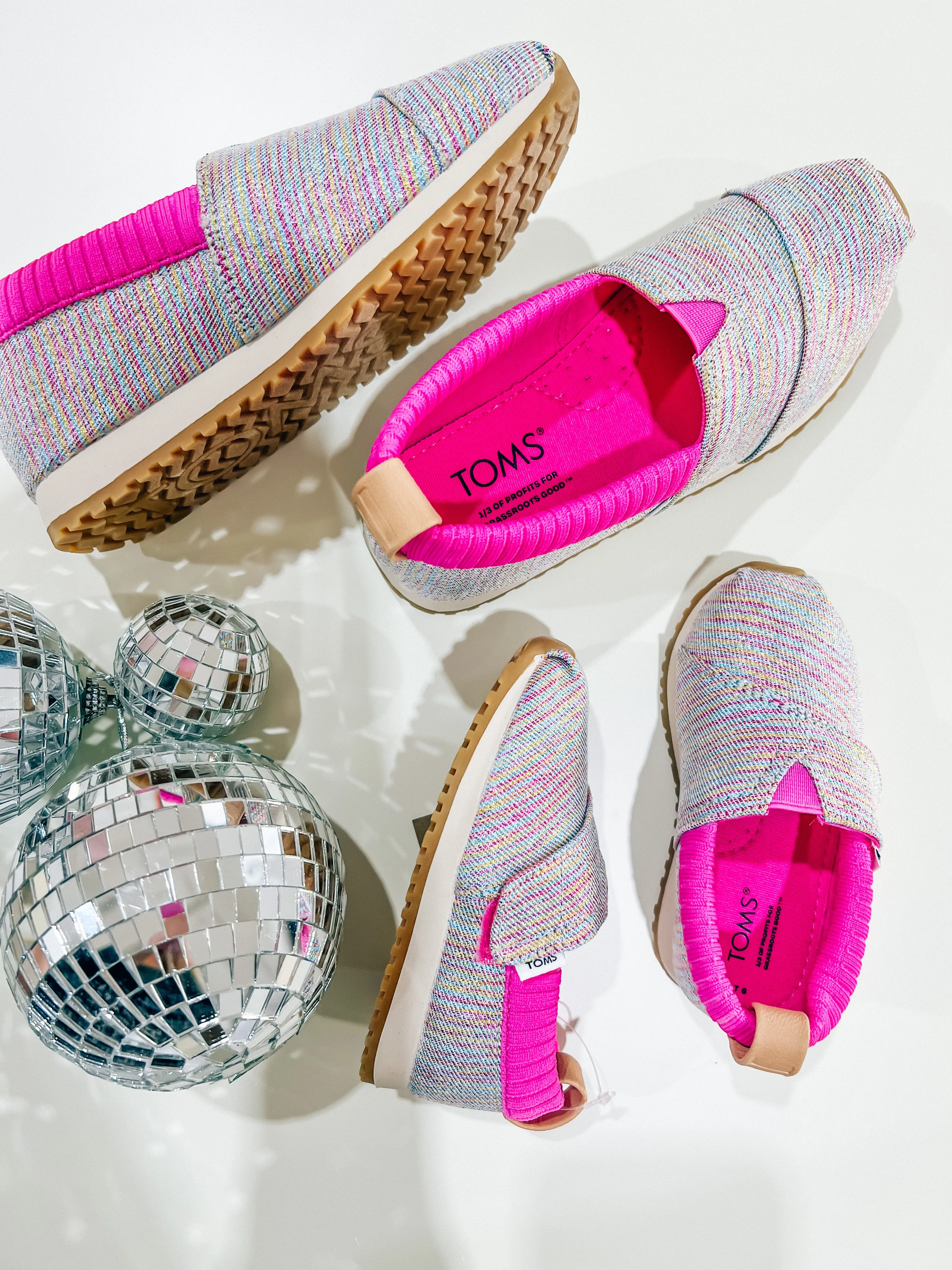 Alpargata Pink Multi Twill Glimmer Sneaker
