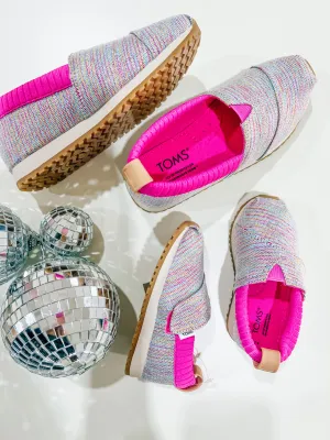 Alpargata Pink Multi Twill Glimmer Sneaker