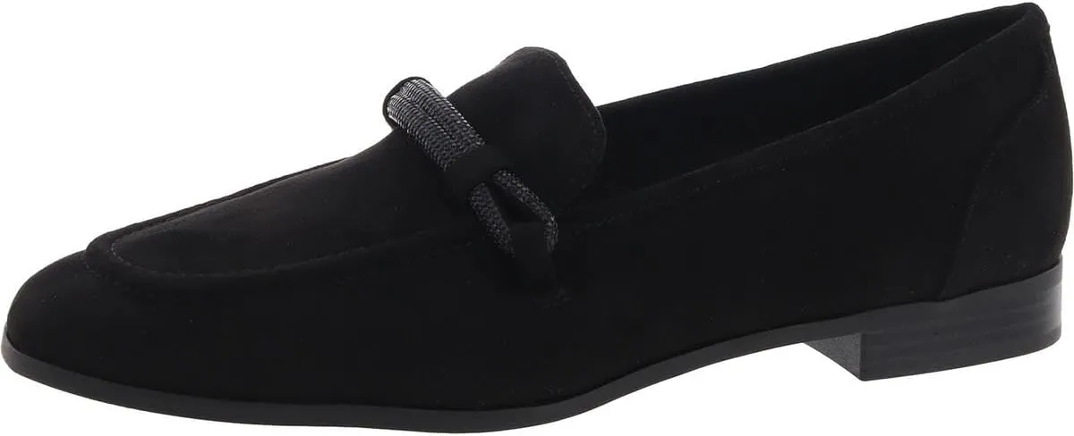 Anne Klein Womens Bowery Suede Flat Loafers