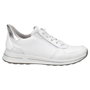 Ara Women's Ovation Sneaker White Leather / Silver