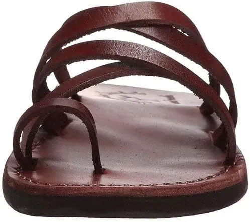 Ariel - Leather Cross Strap Sandal - Womens Sandals