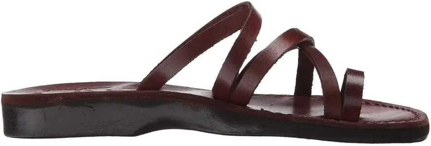Ariel - Leather Cross Strap Sandal - Womens Sandals