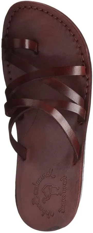 Ariel - Leather Cross Strap Sandal - Womens Sandals