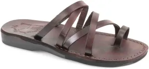 Ariel - Leather Cross Strap Sandal - Womens Sandals