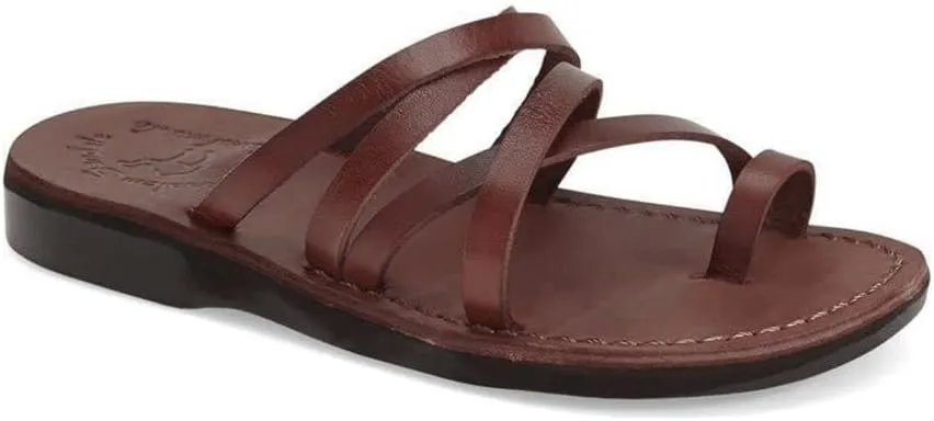 Ariel - Leather Cross Strap Sandal - Womens Sandals