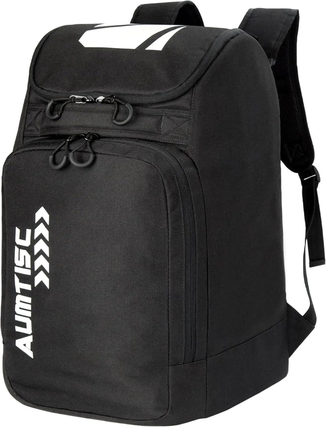 AUMTISC Ski Boot Bag Backpack, Padded SKi Boots and Helmet Bags for Flying Air Travel, Skiing Gear, Goggles, Gloves, Skis & Snowboard