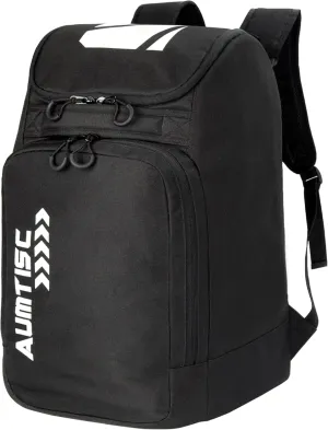 AUMTISC Ski Boot Bag Backpack, Padded SKi Boots and Helmet Bags for Flying Air Travel, Skiing Gear, Goggles, Gloves, Skis & Snowboard