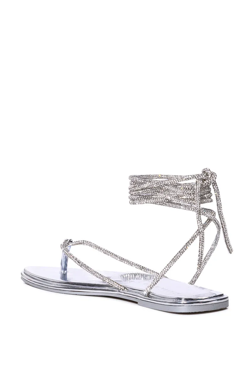 AZALEA WANG STARSTRUCK SILVER PU SANDAL