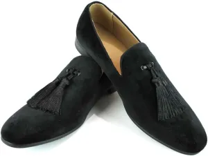 AZAR MAN Men's Velvet Slip On Loafer Dress Shoes Tudors