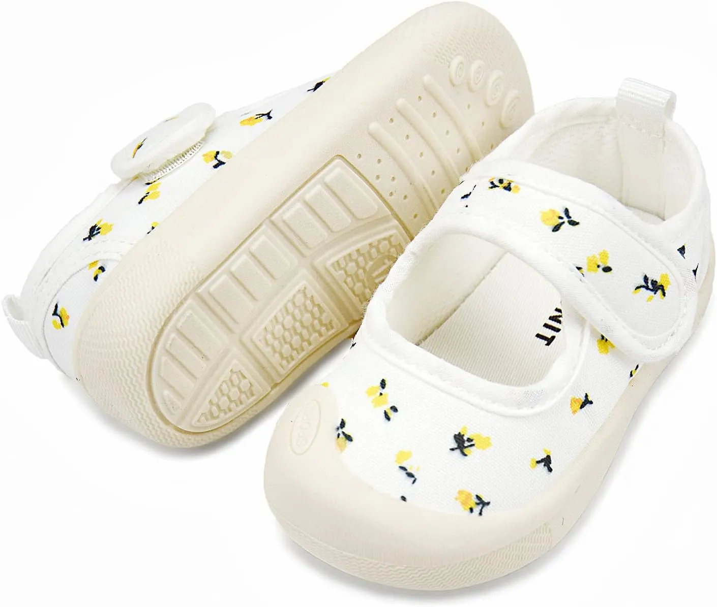Baby Girl Canvas Sneakers Toddler Girl Mary Jane Flats Non-Slip Casual School Uniform Loafers Dress Shoe