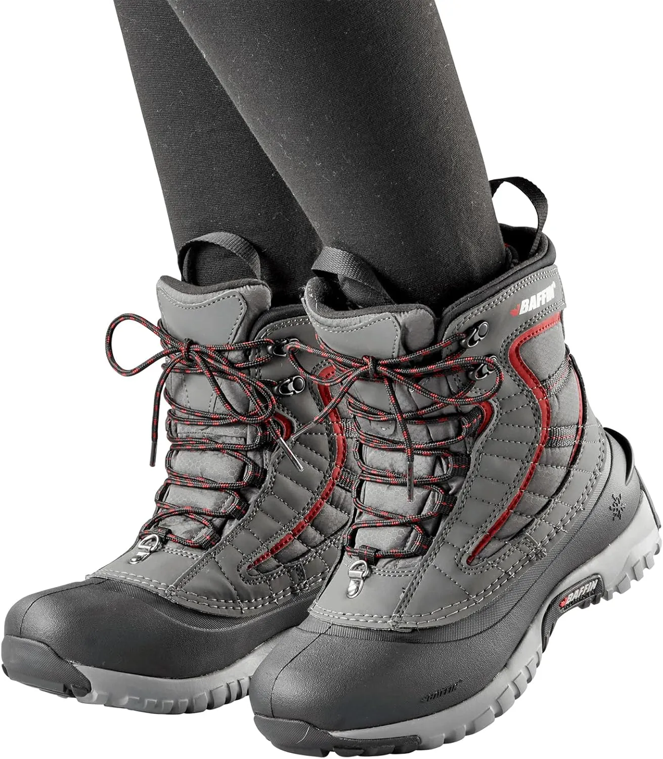 Baffin Women's SAGE Waterproof Insulated Slip-Resistant Mid-Height Snowshoe Compatible Winter Sports Snow Boots, Tundra Rated