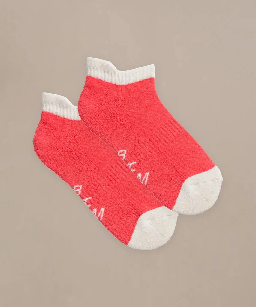 Bamboo Trainer Socks in Bright Crema by BAM - 4 Pack