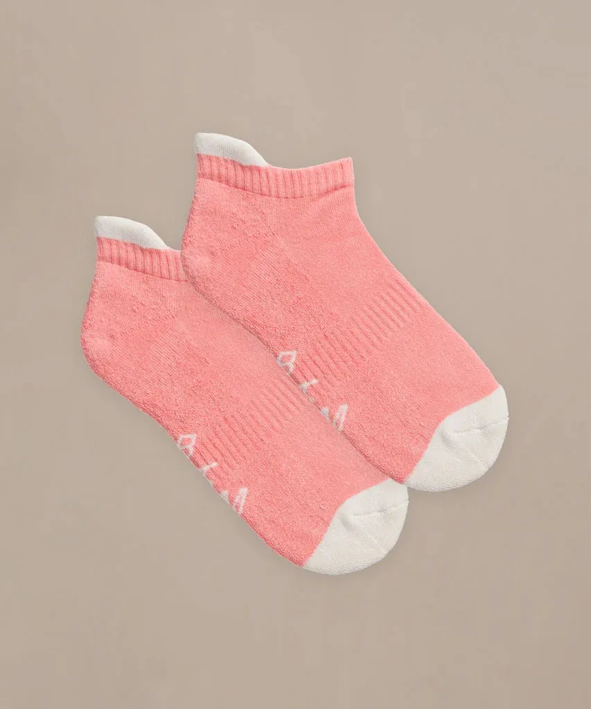 Bamboo Trainer Socks in Bright Crema by BAM - 4 Pack