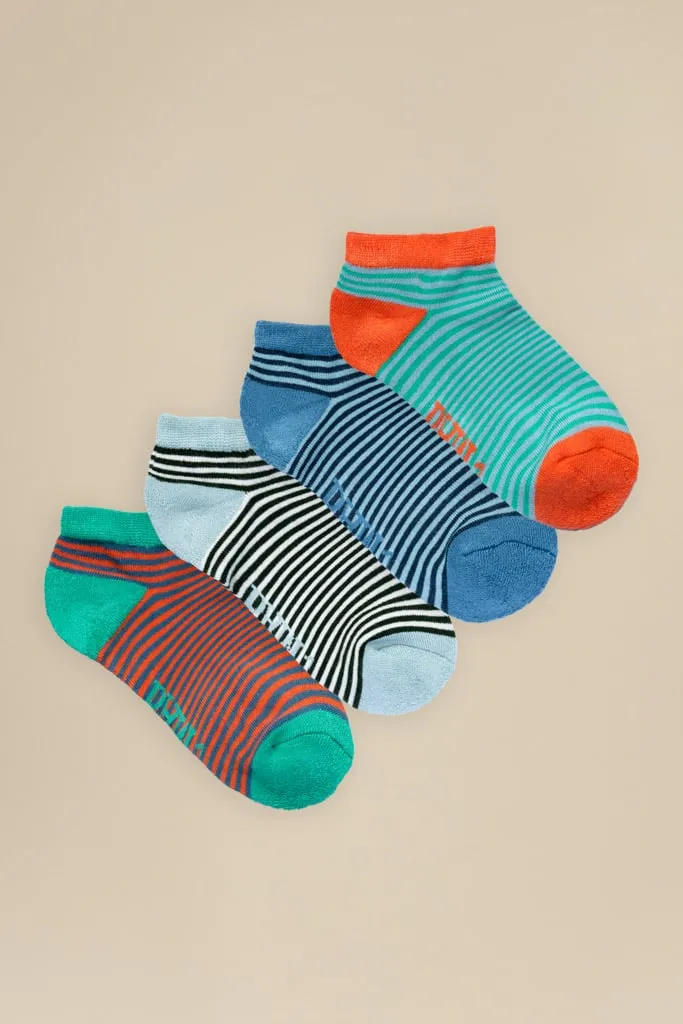 Bamboo Trainer Socks Slapton (4 Pair Pack) by BAM
