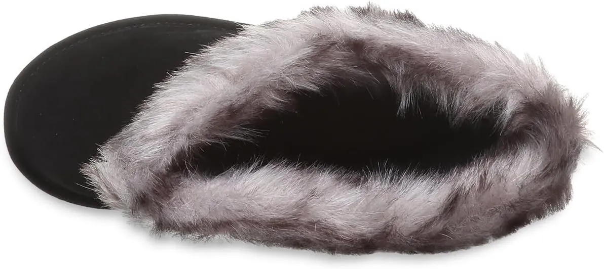 BEARPAW Women's Emery Classic Suede Slip on Winter Boot Snow