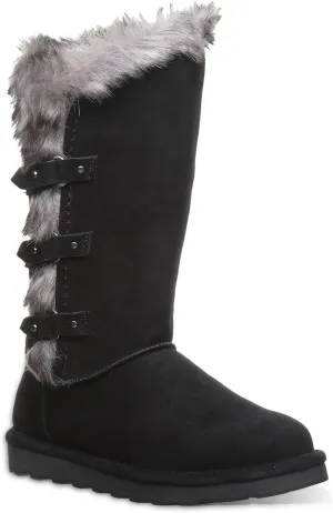 BEARPAW Women's Emery Classic Suede Slip on Winter Boot Snow