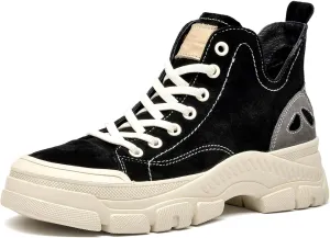 BEAU TODAY Fashion Sneakers Women,Leather Casual Lace Up Retro OG Sneakers,Comfortable Tennis Runnig Trainer Shoes Silver US 5