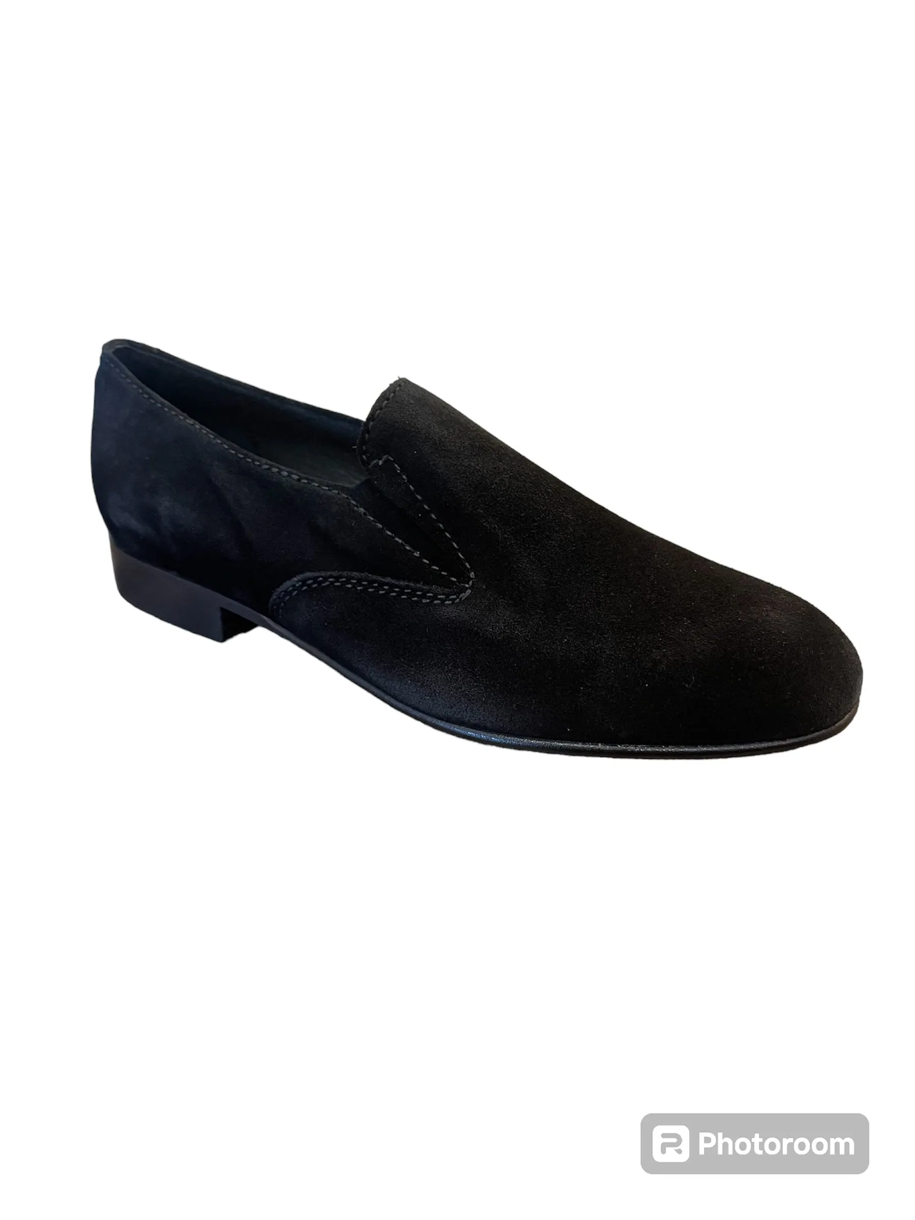 BEBERLIS 24019 BOYS SLIP ON SUEDE LOAFER BLACK