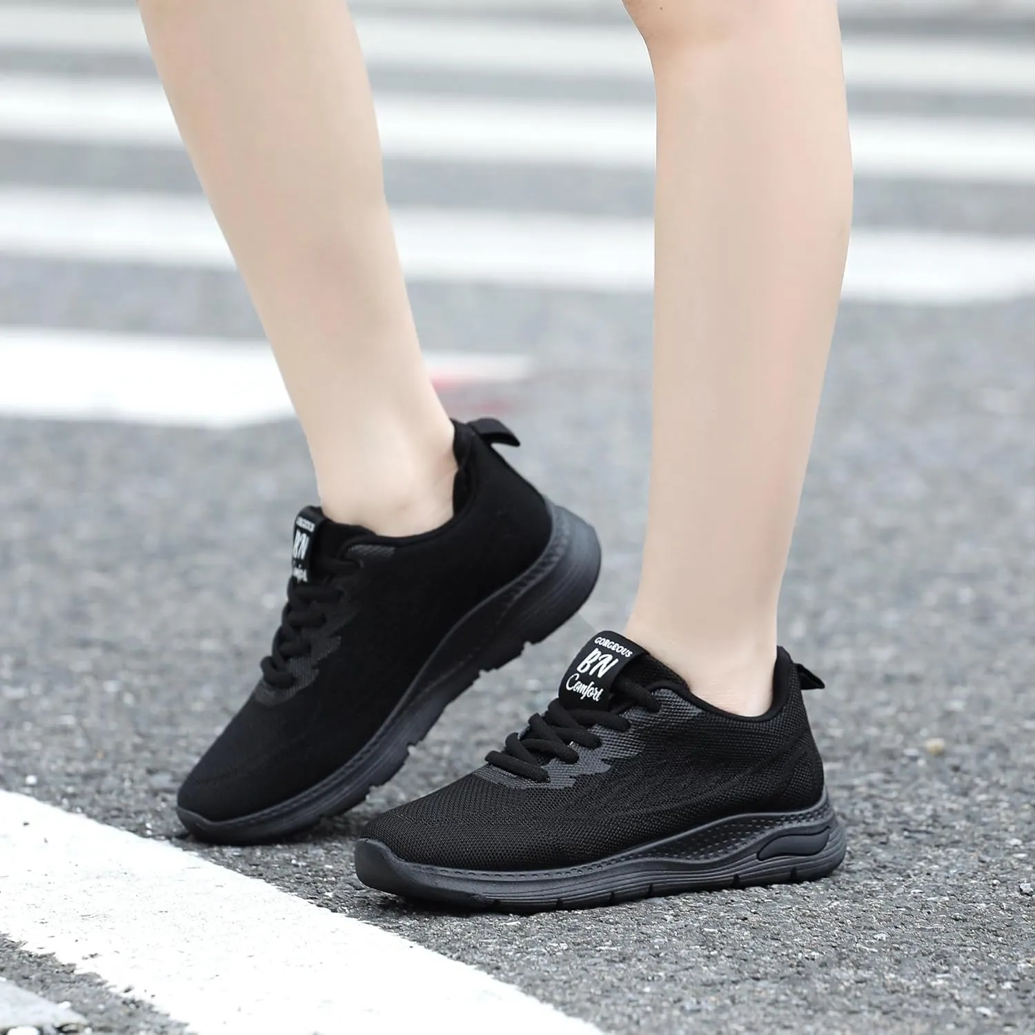 Bernal Sneakers for Women Walking Shoes Non Slip Lightweight Casual Breathable Tennis Shoes Work Shopping Travel