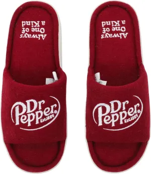 Bioworld Dr Pepper Always One Of A Kind Men's Red Slide Slippers -Small