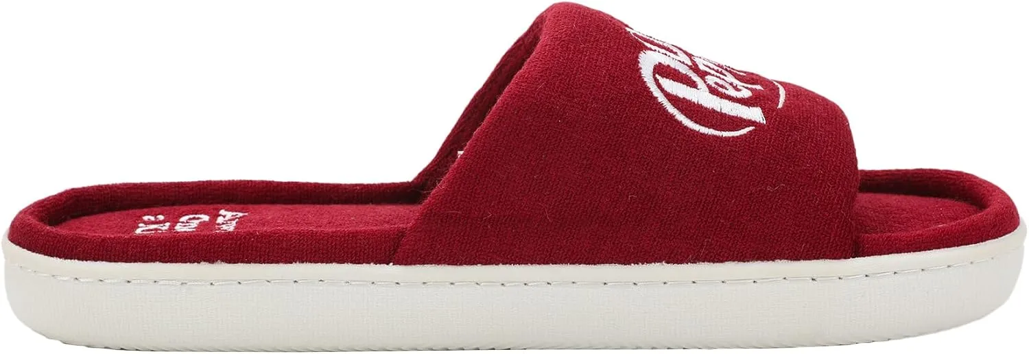Bioworld Dr Pepper Always One Of A Kind Men's Red Slide Slippers -Small