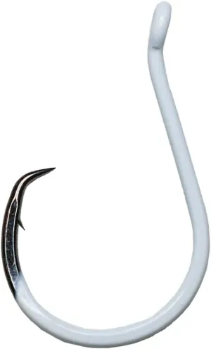 BKK Offset Heavy Circle Glow Hook 25-Pack | 2X | Glow in The Dark | Needle Point