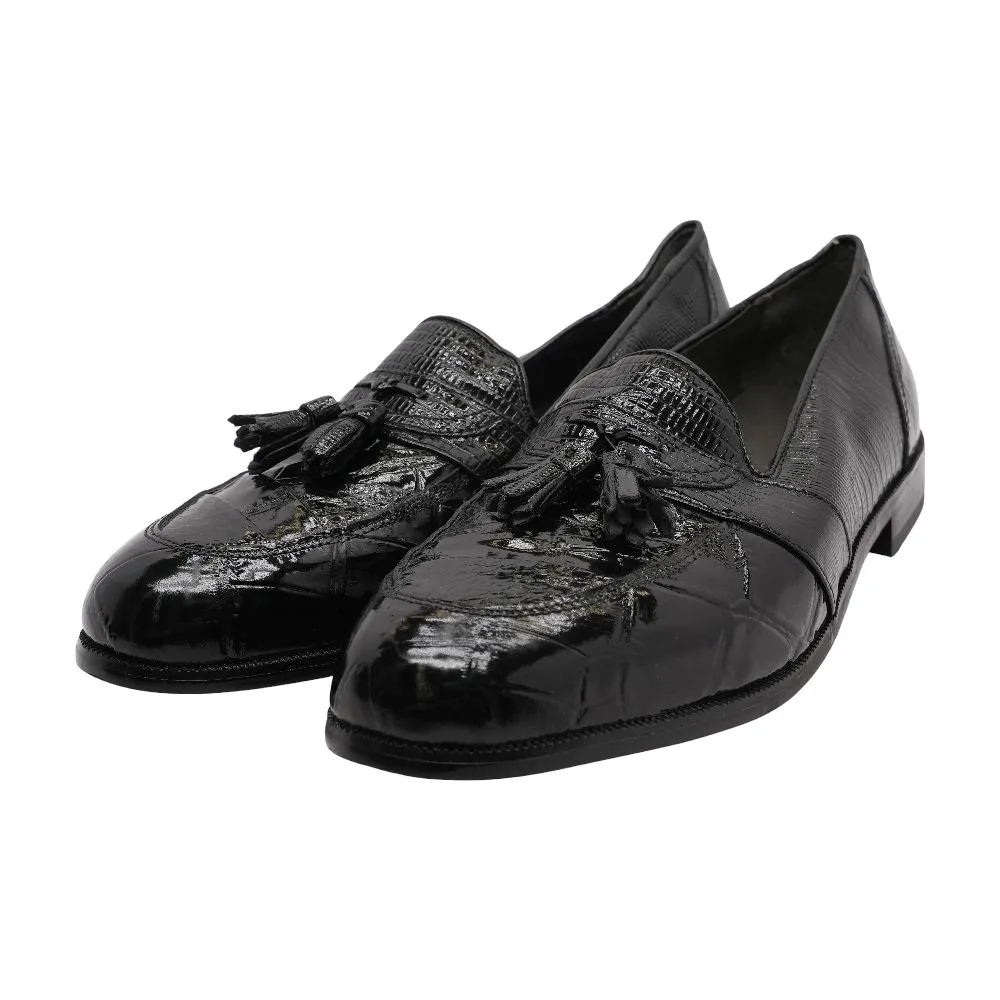 Black Leather Loafer Dress Shoes