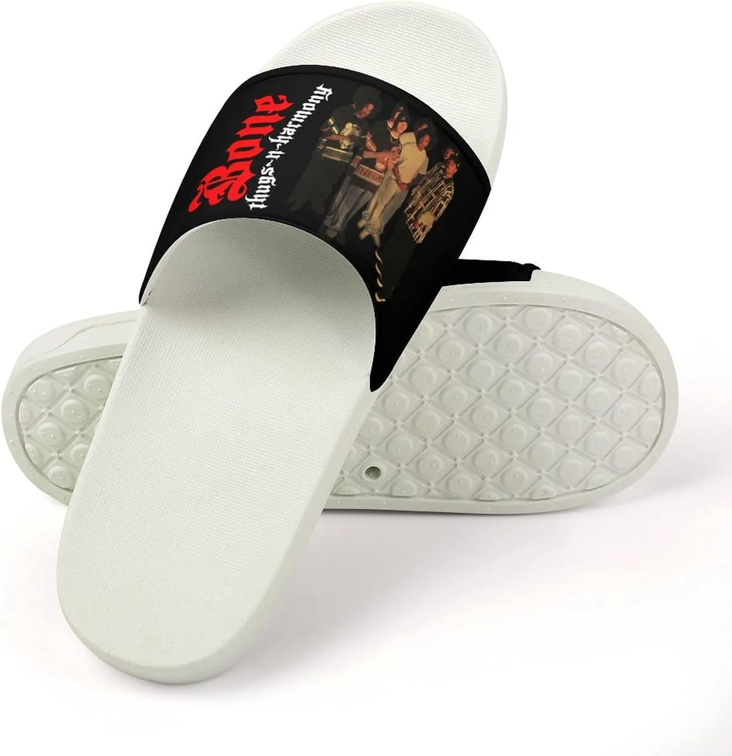Bone Band Thugs Music N Rap Harmony PVC Home Slippers Womans Man Slipper Non Slip Lightweight Open Toe Beach Breathable Shoes Quick Drying Sandal