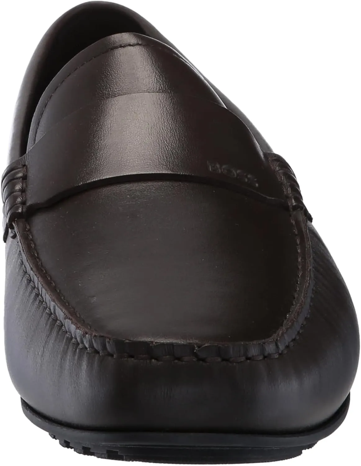 BOSS Men's Smooth Leather Slip on Drivers Loafer