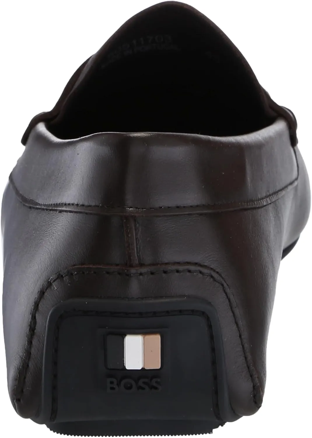 BOSS Men's Smooth Leather Slip on Drivers Loafer