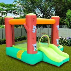 Bouncy Castle, Inflatable Castle Castle Bouncer with Slide Water Inflatable Slide Small Trampoline Outdoor Amusement Water Park Inflatable Bouncy Cast