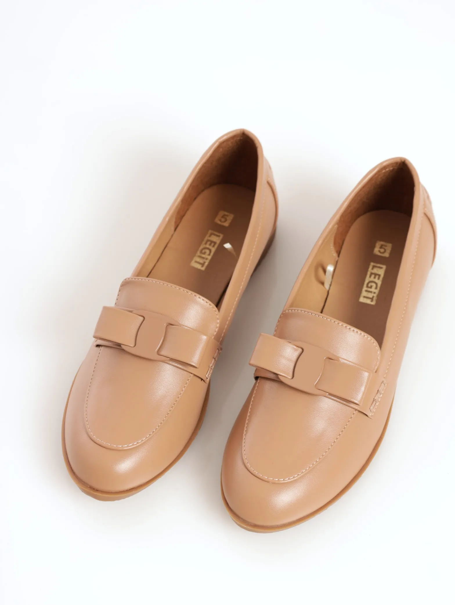 Bow Strap Loafer Shoe - Chocolate