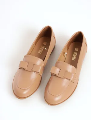 Bow Strap Loafer Shoe - Chocolate