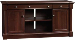 BOWERY HILL Credenza/Home Office Pull-Out Computer Desk with Storage in Cherry