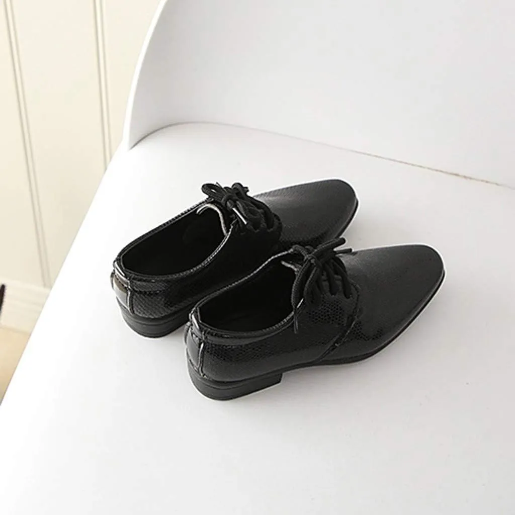 Boys Girls Dress Shoes Loafer Wedding Shoes Classic Lace-Up Oxford Casual Dress Formal Shoes for Tennis Shoes for Girls