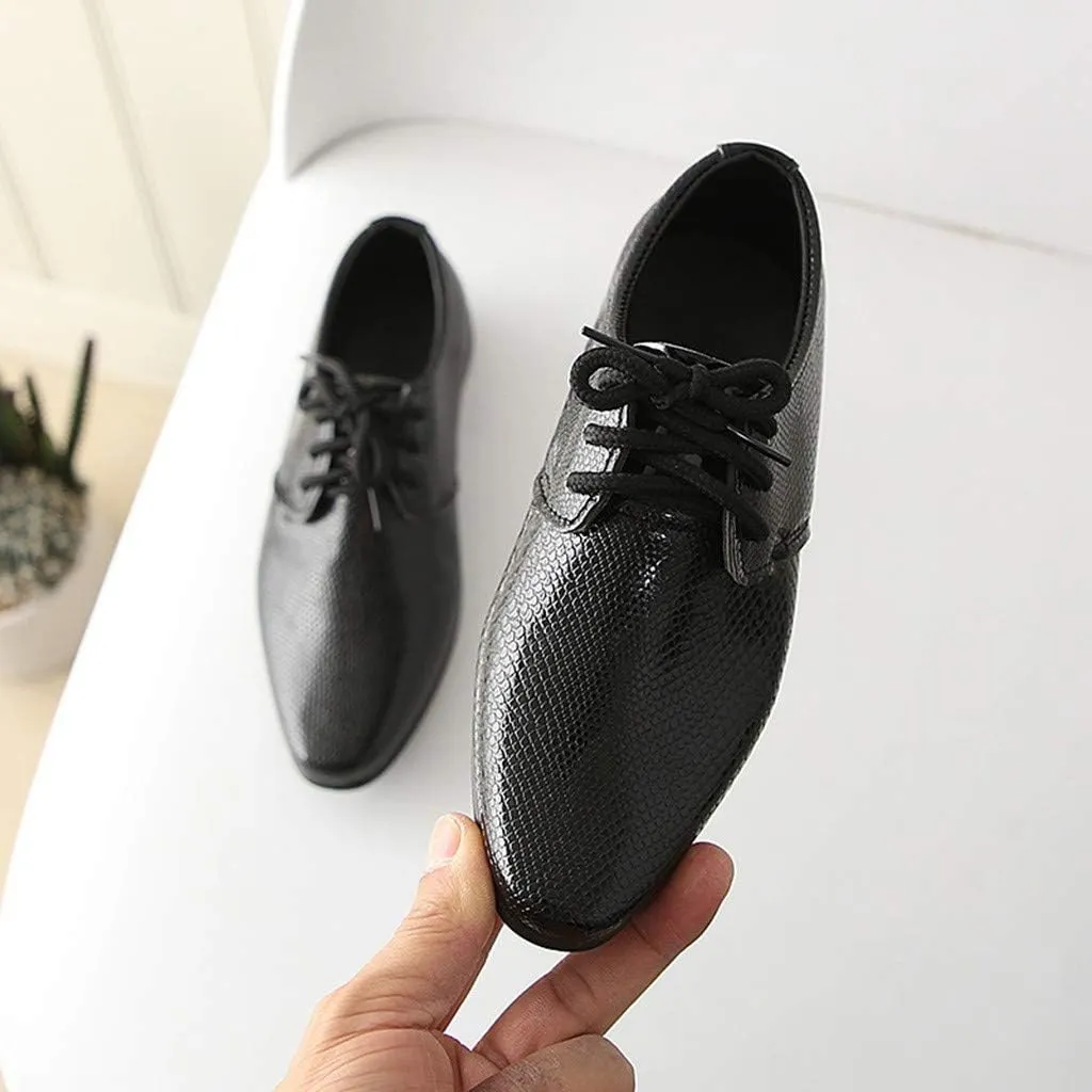 Boys Girls Dress Shoes Loafer Wedding Shoes Classic Lace-Up Oxford Casual Dress Formal Shoes for Tennis Shoes for Girls